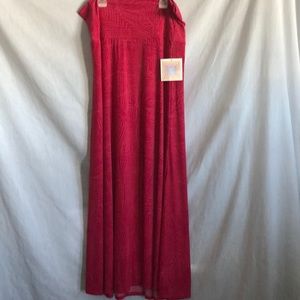 NWT LuLaRoe maxi skirt size Large- pink